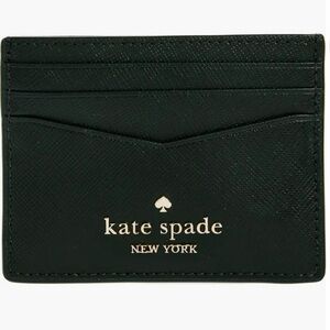 NWT Kate Spade Black Card Case Wallet